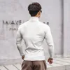 solid Color Lg Sleeve Spring And Autumn Casual Thread Hoodie Lg Sleeve High Collar Men's Warm Daily Outdoor Sports Trend 01ks#