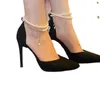 المرأة العالية الكعب 2024 الموضة مثير أحذية واحدة أحذية Baotou Stiletto Heel Heel Sandals Zapatos Mujer 240320