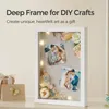 Frames Po Frame Shadow Deep Box Kinderkunstwerk Display Draagbare foto voor afstuderen Bruiloft Ambachten