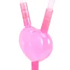 Disposable Cups Straws 10 Pcs Straw Valentine Party Supplies For Love Drinking Bar Two Heads Couples Lovers Plastic