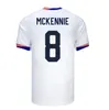 24 25 Pulisic McKennie Fan Futbol Forması Ertz Altidore Basın Ahşap Morgan Lloyd 2024 2025 Oyuncu Amerika Futbol Gömlek Amerika Birleşik Devletleri Camisetas USA USMNT Erkek Çocuklar