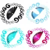 Boucles d'oreilles en spirale acrylique, 36 pièces/ensemble, cônes d'étirement d'oreille, bijoux pour le corps, mélange de Lots de faux extenseurs 1.6-10mm, Kit de Tunnel