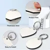Schlüsselanhänger 90 Stück Sublimation Blanko-Kits mit Quaste Wärmeübertragung Schlüsselanhänger MDF DIY
