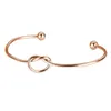 MYLONGINGCHARM 10pcs Knot Bracelet Stainless Steel Adjustable Basic Bangle Wired M0393 240313