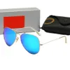 مصمم نظارات شمسية الرجال نساء شماس طيار استقطاب راي براند نظارات الشمس UV400 نظارات شمس المعادن