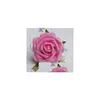 Dekoracyjne kwiaty wieńce ślubne druhna jedwabna róży róży rąk ręka kwiat sztuczny do dekoracji 4 kolory G11302137436 DRO DHS2R