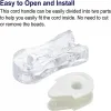 Verschlussblindkabelgewichte, 8pcs 90 -mm -Vorhangfenster Verschluss Perlen Kettenhandle Römisch vertikaler Rollschattenzubehör, weiß