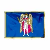 Tillbehör Ukraina Kyiv Flag Livid Color Patron Saint Kiev Archangel Michael Flags Polyester med mässing GROMMETS Inomhusutdekor