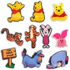 Girl Bear Tiger Friends Anime Charms Wholesale Childhood Memories Funny Gift Cartoon Charms Shoe Accessories PVC Decoration Buckle Soft Rubber Clog Charms