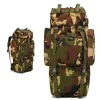 Bolsas impermeabilizadas de 65l de mochila militar ao ar livre Backpack Sacos de caça tática Airsoft Rifle Backpack Trekking Halking Saco de viagem