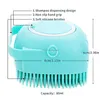 Hondenverzorging Kattenbadborstel Kam Sile Rubber Huisdier Mas Haar Vacht Reiniging Zachte Shampoo Dispenser Voor Korte Langharige Honden En Katten Dr Dhzqd