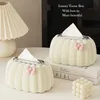 Tissue Boxes Napkins Creative Pumpkin Paper Tissue Box Facial Napkin Holder Trendy Paper Tissue Container Tissue Dispenser for Living Room Car Items