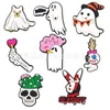 17 couleurs Halloween effrayant Anime charmes en gros souvenirs d'enfance drôle cadeau dessin animé charmes accessoires de chaussures pvc décoration boucle en caoutchouc souple sabot charmes