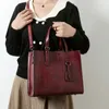 Abendtaschen Casual Pu Leder Frauen 2 Stück Set Handtaschen Schulter Mode Designer Damen Messenger Umhängetasche Reise Einkaufstasche