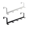 Hangers 5 Hooks Over The Door Hook Detachable Metal Rack 29x7.5x6.3cm Hanger Bathroom/Kitchen/Living Room Organizer