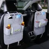 For Car Seat Back Storage Bag Pad Cups Storage Holder Fabric Child Anti-kick 2023 New Auto Seat Storage Organizer Box