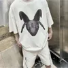Arnodefrance diable chèvre Niche américaine marque à la mode pur coton ample hommes t-shirt à manches courtes