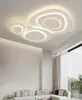 Luzes de teto moderna lâmpada led sala estar quarto estudo casa branco estilo nórdico com controle remoto iluminação regulável 4006931