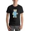 Мужские поло Футболка с медведем и маской Эстетическая одежда Черные мужские футболки с рисунком Хип-хоп
