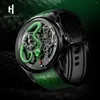 Wristwatches Lucky Harvey Watches For Men Funny Mechanical Watch Automatic Movement Snake Dial Synthetic Sapphire Waterproof 2024 Model