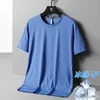 Summer New Thin Short Sleeved T-shirt for Mens Sports Leisure Quick Drying Breathable with Ice Silk Large Half Sleeves