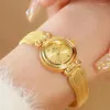 Wristwatches 2024 Fashion Brand Women's Watch Butterfly Shaped Strap Beimu Waterproof Quartz Montre Femme FA1807