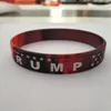 Bracelet de campagne Trump 2024 avec matériau en Silicone, marchandise électorale, taille adulte, bracelets inspirants emballés, cadeau d'électeur