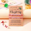 Bracciale con lettera inglese di Natale in filo Set di carte a tema tessitura versatile in vendita per le donne