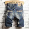 Verão Men's Distred Beggar Shorts Denim Jeans Versátil Novo Coreano Cinco Pontos Arruinados Buraco Alta Qualidade New Plus Size Calças h1Yb #