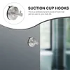 Hooks Suction Cup Hook Bathroom Towel Holder Shower Curtain Hanging Coat Hangers Stainless Steel For Wall