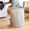 Sacs à linge, sac de rangement permettant de gagner de l'espace, panier à vêtements carré pliable imperméable en tissu décoratif de grande capacité