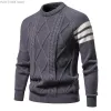 Primavera y otoño Nuevo suéter para hombre Cuello redondo Apretado Casual Jersey de punto japonés Harajuku Suéter para hombre Suéter de punto 51zl #