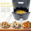 Più gusto mini friggitore 2,7qt/101,44 once piccole dimensioni compatte 1-2 persone vortice aria friggi, griglia, cuocere, arrosti, riscaldamento, disidrati per pasti facili, 1500 W