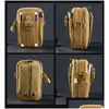 Rucksack-Packs Outdoor Militärische Taktische Tasche Wasserdichte Cam Taille Gürtel Sport Armee Rucksack Brieftasche Tasche Telefon Fall Für Reise Hiki Dhzqc