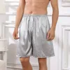 Heren Casual Nachtkleding Satijn Zijde Slaapbroeken Man Losse Home Shorts Pyjama's Loungewear Nachtkleding Herenondergoed Homewear A50 U1lb #