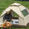 Tält och skyddsrum Family Camping Tält Automatiska 4 säsonger Vattentät installationstrand för picknick BBQ