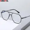 Erkekler Mavi Işık Engelleme Gözlükleri Reçete Okuma Glasse CR39 Optik lens Miyopya Gözlük Bilgisayar Gözlük Çerçevesi 240313