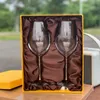 Verre à vin de marque B, grand verre en cristal avec boîte-cadeau, ensemble de deux verres à vin