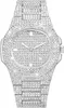 ManChDa diamanten horloge zilveren horloge dames en heren water diamanten horloge ijs buitenhorloge volledig diamanten horloge kwartskristal roestvrij staal gouden horloge dames en heren W