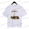 Mannen T-shirts Harajuku Heren Angel Tropen T-shirt Oversized Katoenen T-shirt Korte Slved Strtwear Casual Tops Ts T240325