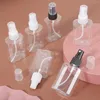 Storage Bottles 2pcs 80ml Empty Refillable PET Clear Pump Tube Travel Portable Liquid Cosmetic Container Perfume Atomizer Beauty Tool