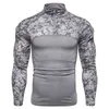 Nowe męskie Kamburek taktyczny odzież wojskowa Koszula walcząca LG Sleeve Tight T Shirt Costume B8EB#