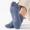 Chaussettes pour hommes 5 paires été cinq doigts pour hommes mince coton orteil avec doigts séparés coupe basse cheville sport de haute qualité