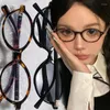 Sunglasses Y2K Korea Retro Oval Glasses Frame For Women Men Lovely Ins No Makeup Plain Eyewear Cute Decorative Computer