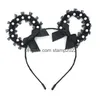 Chapeaux de fête Dentelle Chats Oreilles Chat-Oreille En Forme De Pain Bandeau Accessoires De Cheveux Catwoman Sexy Coiffe Noire Cadeau Drop Livraison Maison Garde Dh8X9