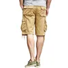 Men's Shorts Men Summer Loose Cotton Casual Short Pants Mens Outwear Straight Pocket Military Sports Cargo Bermuda Masculina