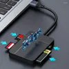 USB3.0 Type C USB Card Writer 4 em 1 adaptador de leitor de memória