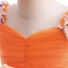 Beauty Orange Sweetheart Girl's Pageant Dresses Flower Girl Dresses Girl's Birthday/Party Dresses Girls Everyday kjolar Kids 'Wear SZ 2-10 D326201