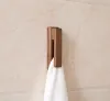 Rails Creative Wood Handduk Krokar väggmonterade förvaringshängare Cap Rack Sundries Holder Home Decor Badrum Köksorganisatörer Verktyg