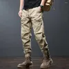 Męskie spodnie plisowane dla mężczyzn 2024 Wiosna lato Slim Fit Reward Moder Młodzież męski bawełniany luźne streetwear
